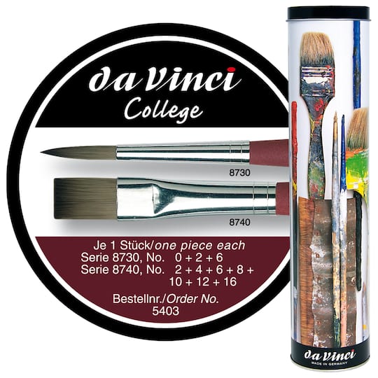 da Vinci COLLEGE 10 Piece Brush Tin Set